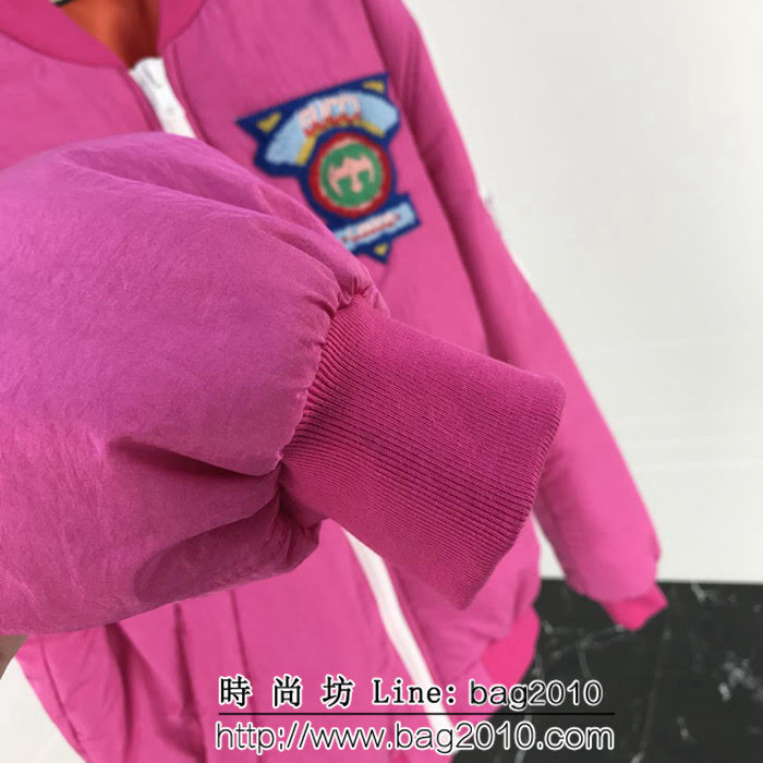 GUCCI古馳 18秋冬新款 專櫃同步 貼標繡花飛行員 夾克棉服外套 ydi1337